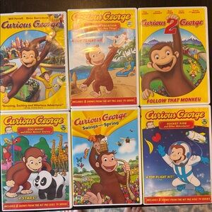 Curious George 6 DVD Bundle